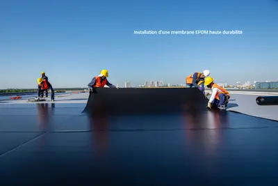 Installation d'une membrane EPDM haute durabilité