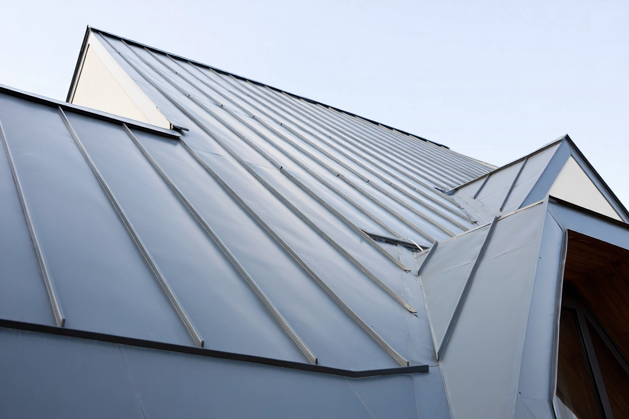 Toiture en zinc moderne en Essonne